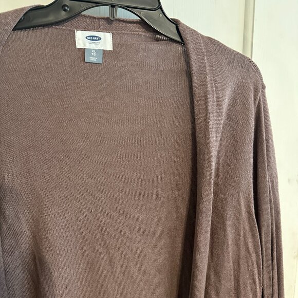 | Old Navy | Open Front Mauve Cardigan - Picture 3 of 7